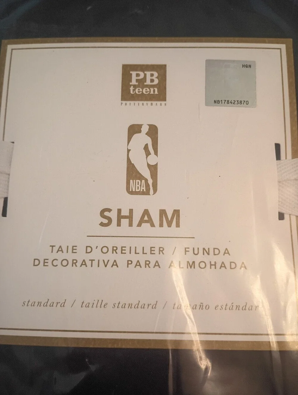 Pottery Barn Teen NBA Standard 100% Polyester Pillow Sham 26